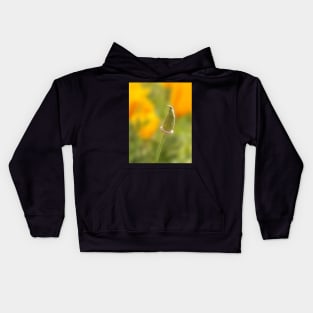 California Poppy Bud Kids Hoodie